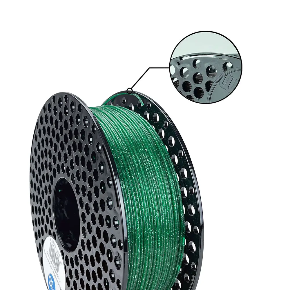 pla glitter groen