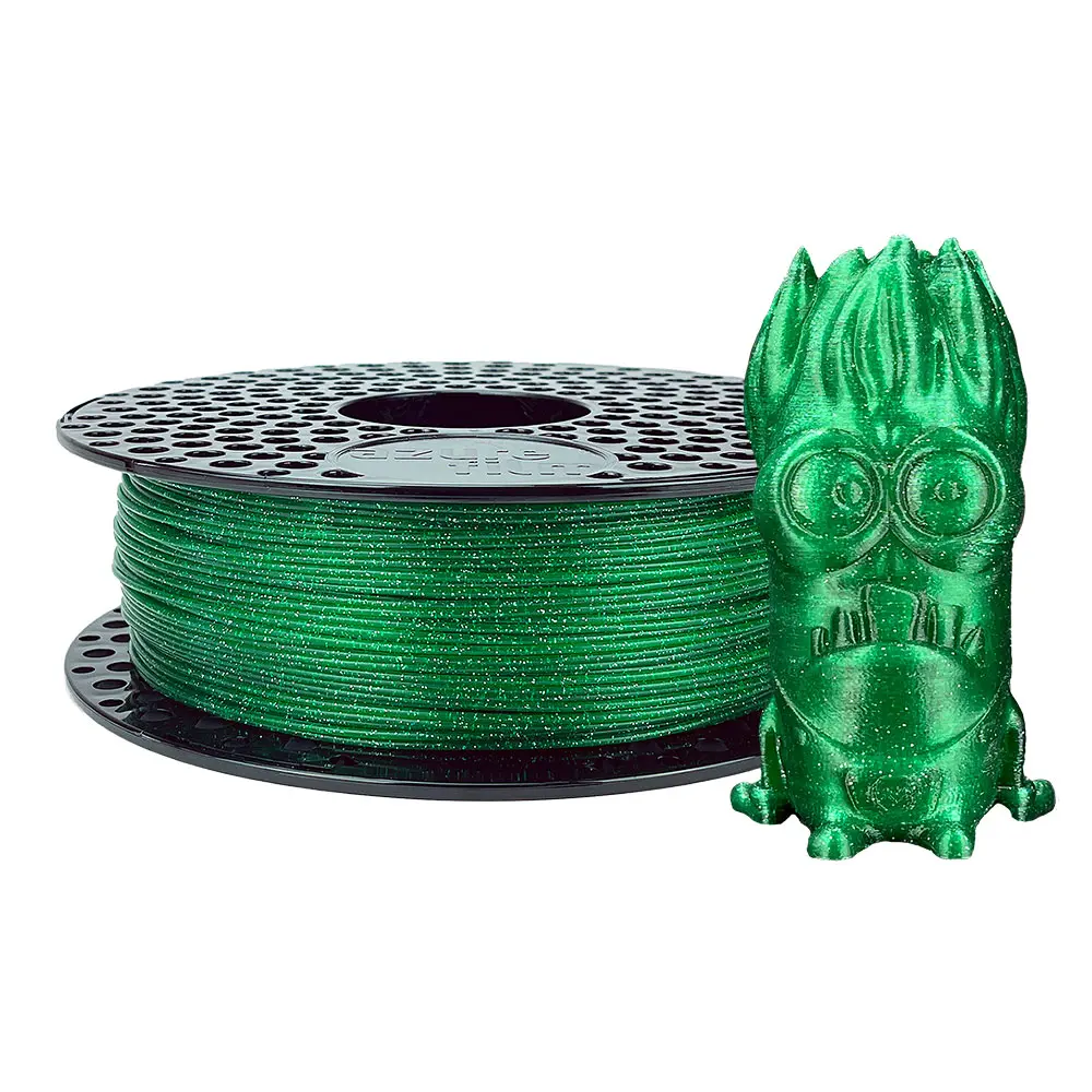 Azurefilm PLA 1,75mm 1kg groene glitter