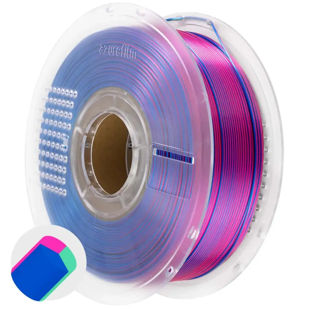 Azurefilm PLA 1,75 mm 1 kg mehrfarbige Seide dreifarbiger Meerjungfrauentraum