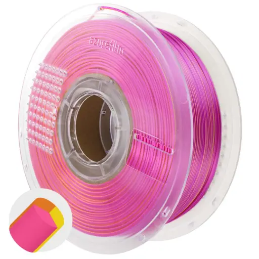 Azurefilm PLA 1,75mm 1kg multicolor silk driekleurige zonsondergang blaze